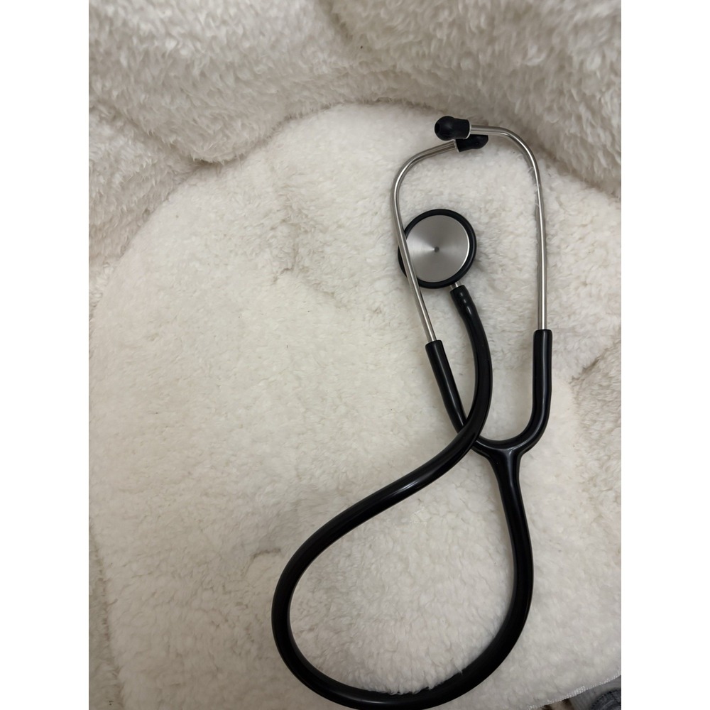 Dual Head Acoustic Stethoscope Black Bell & Diaphragm